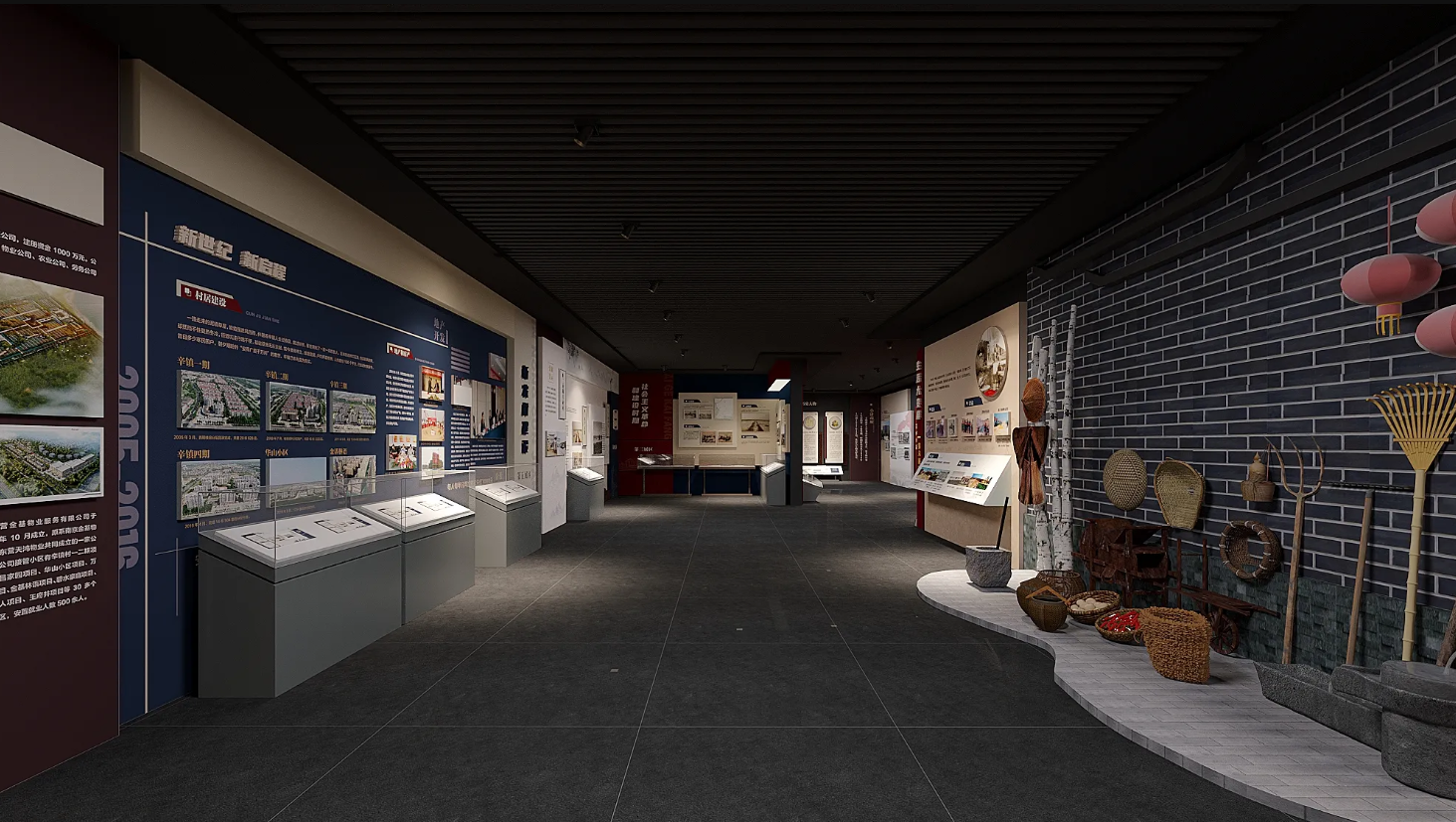 廣東振興鄉村展館設計、廣東振興鄉村村史館設計、廣東振興鄉村文化館、廣東民俗文化館設計（三）